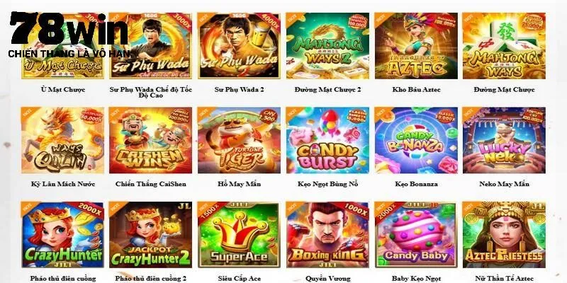 Đa dạng tựa game nổ hũ tại nhà cái 78Win