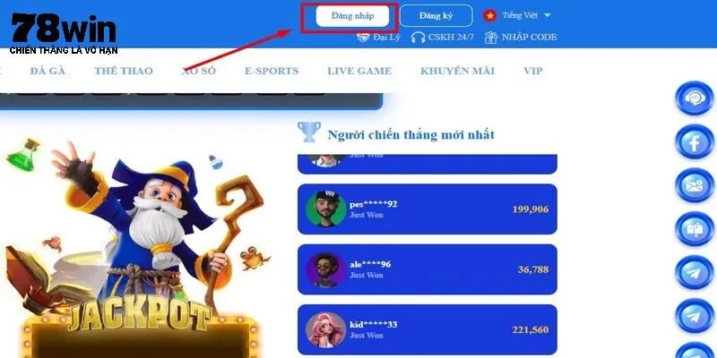 Lưu ý quan trọng để đăng nhập 78Win thành công